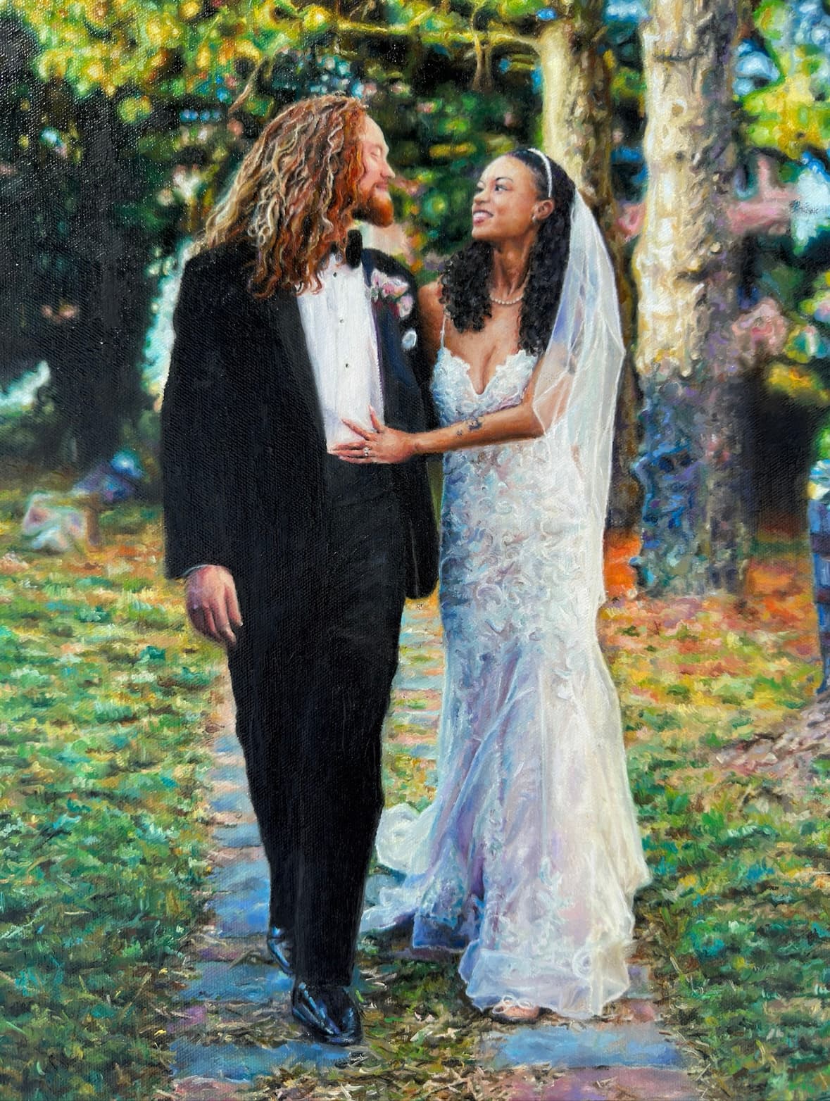 Custom wedding painting